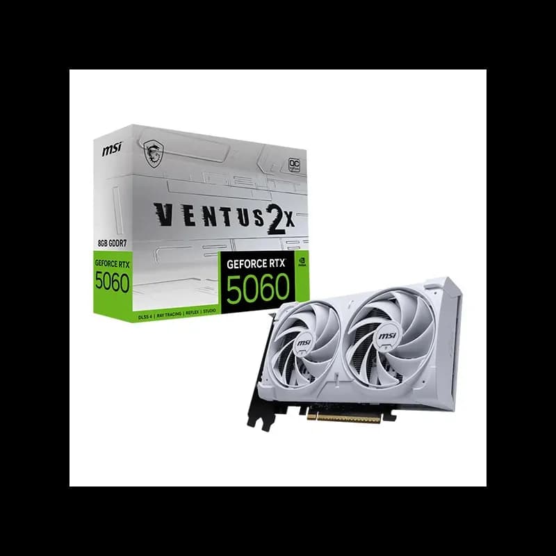 MSI GeForce RTX 5060 8G VENTUS 2X OC Blanc