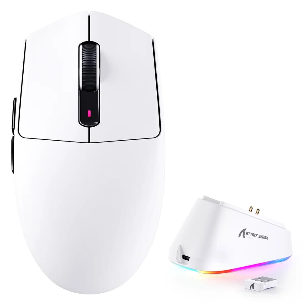 ATTACK SHARK G3 PRO Tri-mode avec station de charge – Souris gaming sans fil