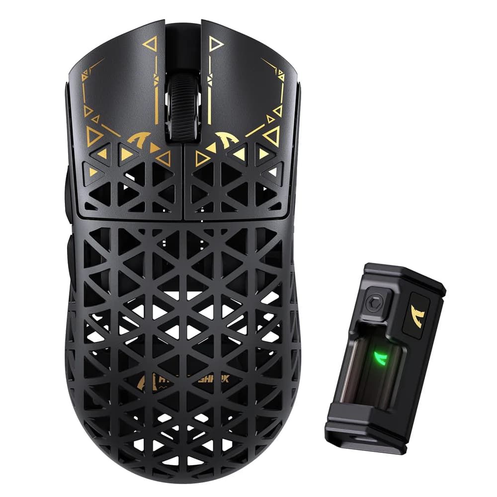 ATTACK SHARK R5 ULTRA en fibre de carbone 8K PAW3950MAX – Souris de jeu sans fil